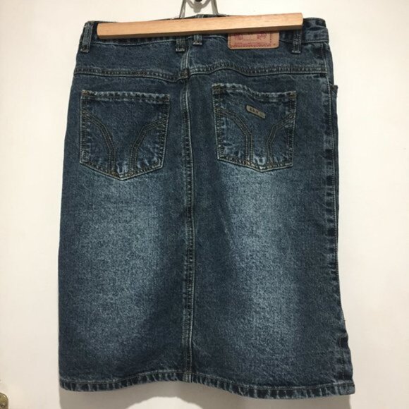 VINTAGE BBZ DENIM MIDI SKIRTS - Picture 3 of 6